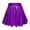 Purple, variant on Qiopertar Plus Size Pleated Skirts for Women Hot Stamping Casual Short Skirts Waist Cinching A-Line Umbrella Skirts Fashion Comfy Stretchy, Gold XXL