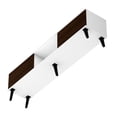 thumbnail image 4 of Manhattan Comfort Doyers 70.87 Mid-Century Modern TV Stand in White and Nut Brown, 4 of 5