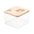 thumbnail image 3 of Caja de baño de arena para hámster, decoración de hábitat, contenedor de arena extraíble, ducha de baño de arena cuadrado, 3 of 9