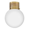 thumbnail image 7 of 84221LCB Lark Taj - 12W 1 LED Small Flush Mount-13 Inch Tall and 9.75 Inch Wide-Lacquered Brass Finish, 7 of 7