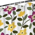 thumbnail image 3 of Pioneer Flower Floral Print Pattern Shower Curtain 36"x72" ,Bathroom Decorative Shower Curtains Set with 12 Hooks,Modern Waterproof Washable Shower Curtain, 3 of 6
