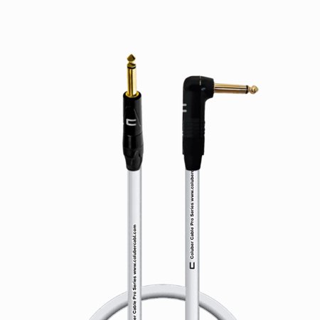 Coluber Cable 1/4" TS Male to Right Angle 1/4" TS 3-Pin Microphone Connector