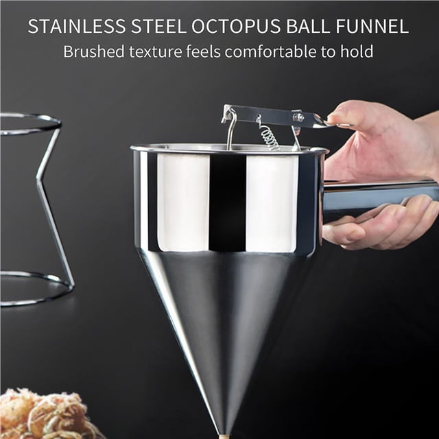 VONKY Stainless Steel Funnel Cake Dispenser With Stand Easy To Operate Premium Easy To Clean Control