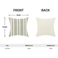 thumbnail image 5 of Sage Green Navy Blue Outdoor Pillow Covers 18 x 18 Inch, Beige Polka Dots Stripe Decor Throw Pillows for Couch Bed, Boho Modern Farmhouse Decorative Pillowcase Linen Cushion Cover Set of 2, 5 of 6