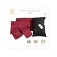 thumbnail image 2 of Juego de Sábanas Queen Size 2800 Hilos Extra Suave Premium Textura Rayada Soft Nature, 2 of 5
