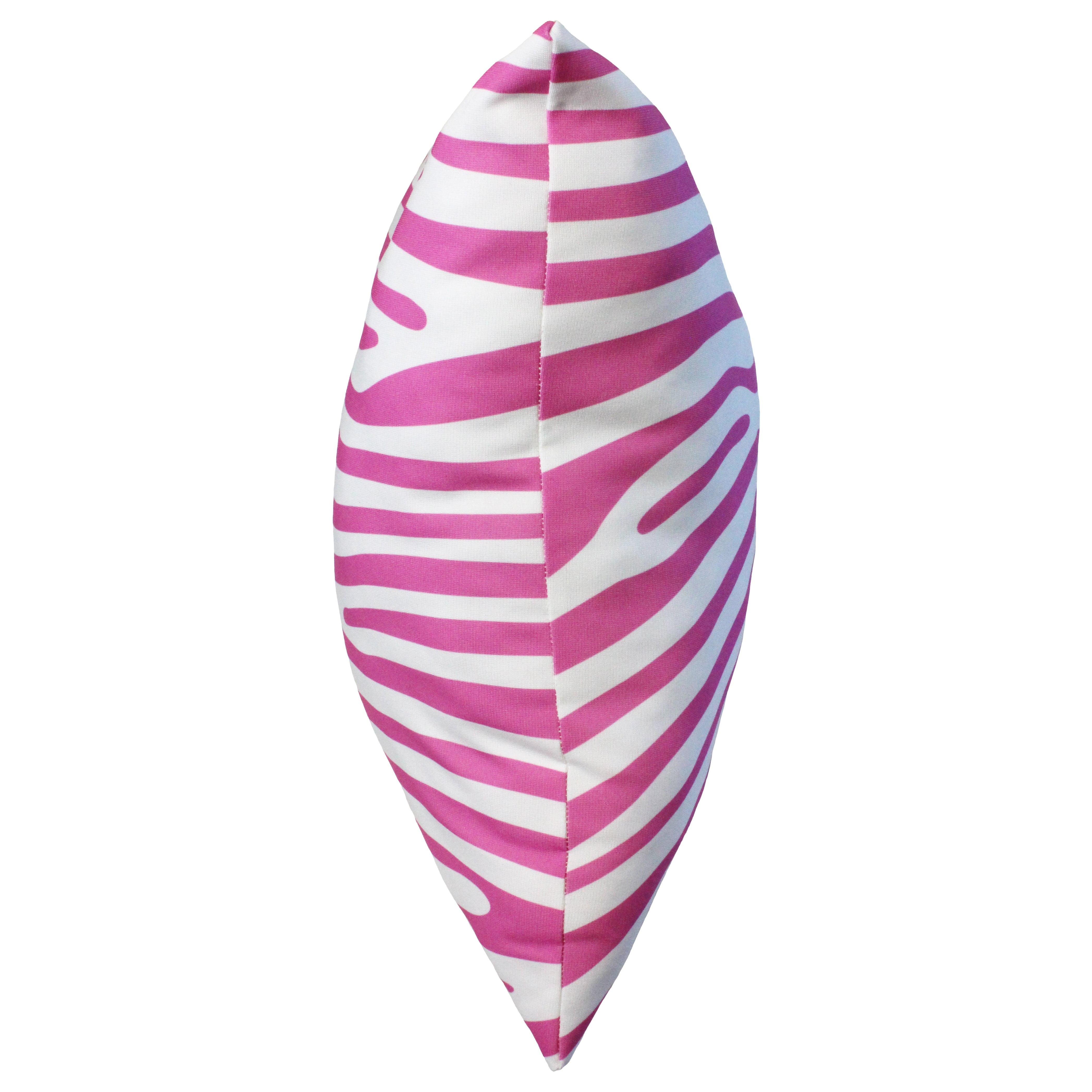 Everything Comfy Zebra Print Decorative Throw Pillow, 16x16 Inch, Pink/White,
