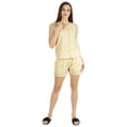 thumbnail image 5 of Bimba Womens Solid Sleepwear Set 2 Pcs Short & Top Casual Nightwear Loose Fit Loungewear, 5 of 7