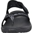 thumbnail image 2 of Skechers Women's Reggae-Zig Swag Flip-Flop Sandals, Black/Charcoal, 8.5 M US, 2 of 7