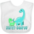 thumbnail image 3 of Inktastic Sister-saurus Cute Brontosaurus Family Boys or Girls Baby Bib, 3 of 4
