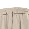 thumbnail image 4 of XuJwPNcy Men's Casual Cargo Pants Drawstring Waist Workout Trousers with Pockets Hiking Travel Work Pants Fall Outfits(Beige,XX-Large), 4 of 7