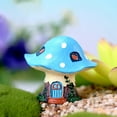 Bright Color Cartoon Resin Mushroom Statue Mushroom House Figurine bright-color-cartoon-resin-mushroom-statue-mushroom-house-figurine