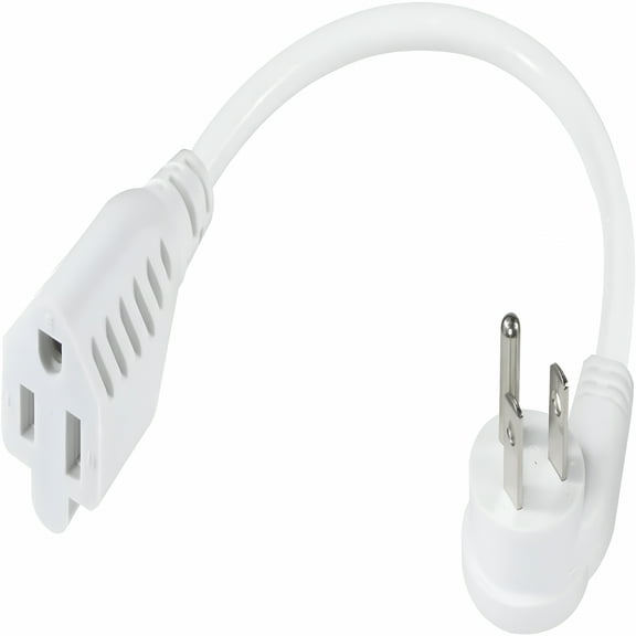 GJX 16 Gauge 1 ft Flat Plug 1 Outlet Extension Cord