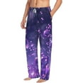thumbnail image 2 of Daiia Purple Bubble Abstract Art Men's Sleep Pant with Pockets and Drawstring,Pajama Pants-XX-Large, 2 of 9