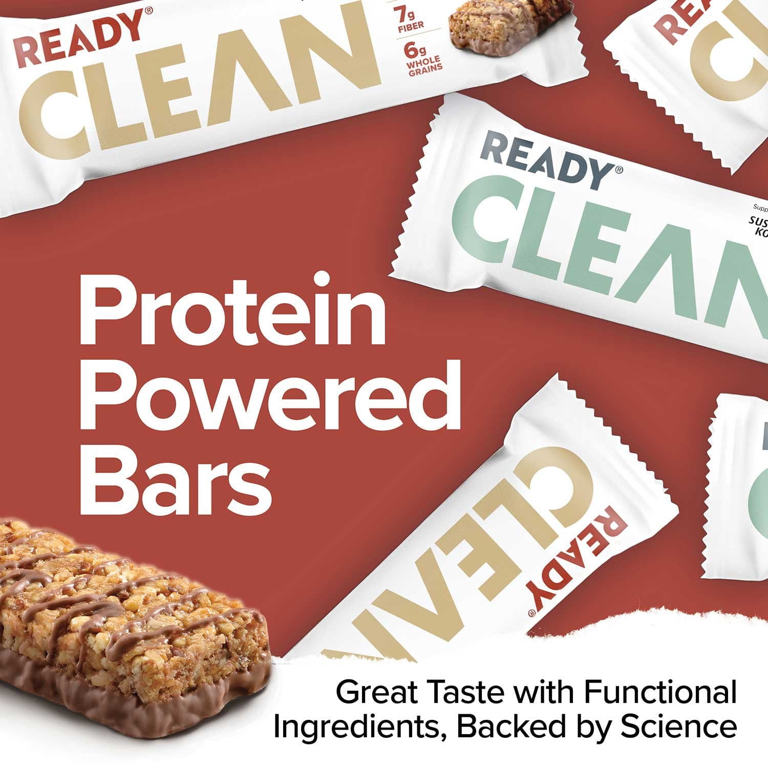Ready Protein Bar Variety Pack, 20 Count with Bowl