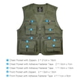 thumbnail image 4 of Maboto Fishing Vest Breathable Fishing Travel Mesh Vest with Zipper Pockets Summer Work Vest for Outdoor Activities, 4 of 7