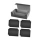 thumbnail image 5 of Caja para baraja de cartas coleccionables, caja protectora para naipes, almacenamiento para más de 1200 cartas de juego Gris, 5 of 9
