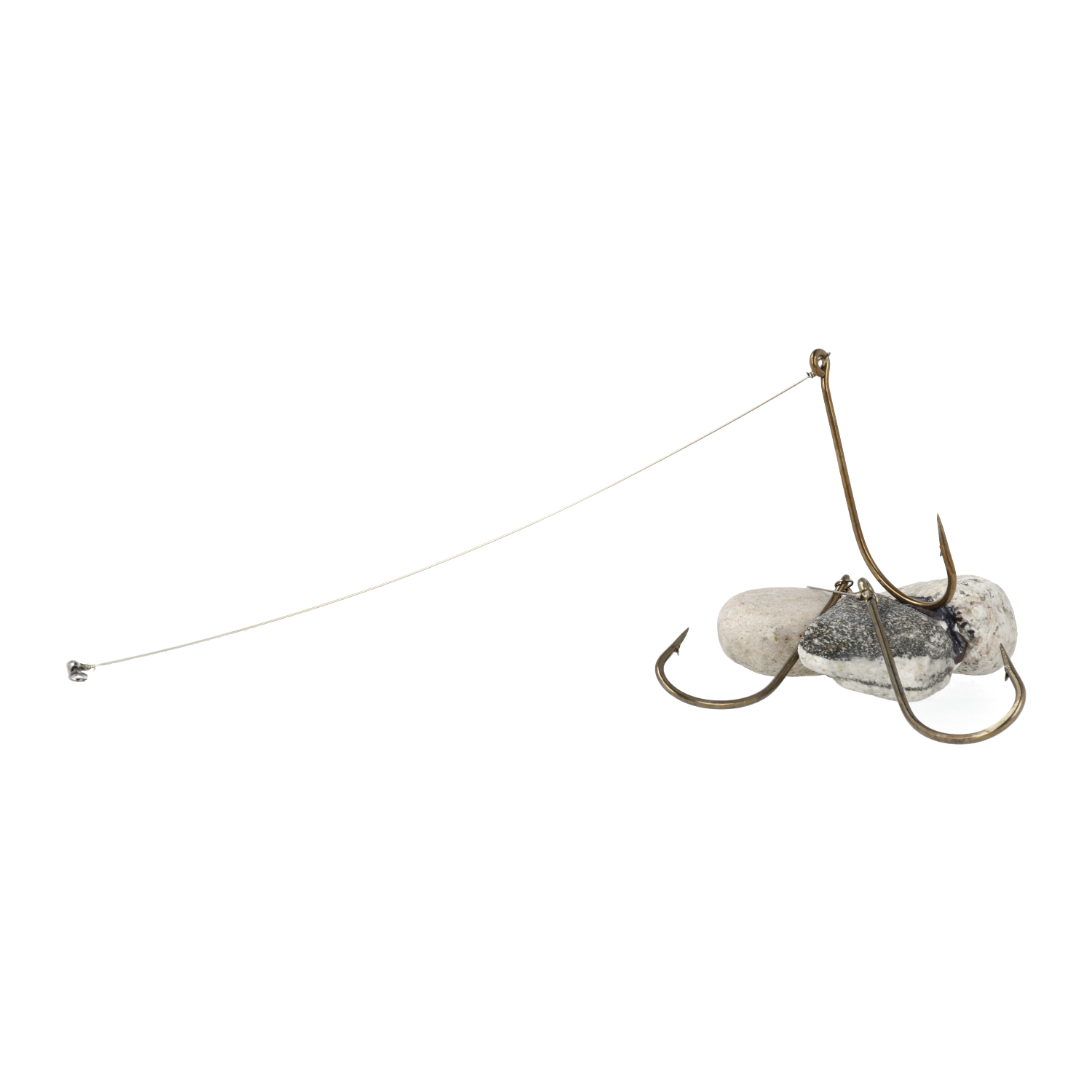 Lazer Sharp 9380H-6/0 Snelled O'Shaughnessy 1X Long Hook, Bronze, Size 6/0