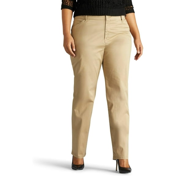 Lee Women's Plus Relaxed Fit Straight Leg Pants