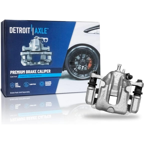 Detroit Axle - Rear Right Brake Caliper for Hyundai 2006-2008 Sonata 2006-2010 Kia Optima 2007-2010 Magentis, Passenger Side Brake Caliper with Bracket Replacement