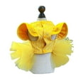 thumbnail image 6 of BAIANNAN 1PC Pet Apparel Dog Autumn and Winter Yellow Flying Sleeve Bow Princess Dress With Drawstring Buckle For Small Medium Dogs, 6 of 6