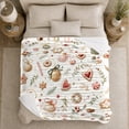 thumbnail image 5 of Festive Holiday Pattern, Warm Flannel Blanket for Living Room and Reading Nook, Art Lovers Christmas Gift, Festive Home Decor, 5 of 9