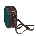 thumbnail image 3 of Lsque Black And Teal Checkerboard Pattern Shoulder Bag – Microfiber Leather Crossbody with Detachable Strap & Handle Ring, Waterproof & Durable, Elegant Everyday Carry, 3 of 5