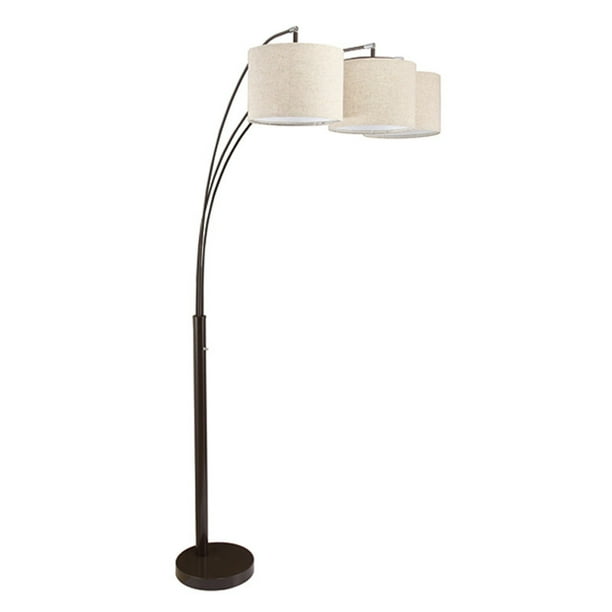 84 In Novalit 3 Arc Espresso Finish Metal Floor Lamp Com Arc Espresso Finish Metal Floor Lamp, 3 Light Arched Floor Lamp