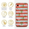 thumbnail image 4 of Case Yard iPhone-XR Case Clear Soft & Flexible TPU Ultra Low Profile Slim Fit Thin Shockproof Transparent Bumper Protective Cover Drop Protective Cell Phone Cases (Flamingo Stripes), 4 of 8