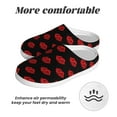 thumbnail image 6 of KLL Red Beautiful Lips Pattern Adult Unisex Cozy Slippers,Fuzzy Slip-on Slippers TPR Sole Slippers Comfort Plush Home Footwear for Indoor & Outdoor-8, 6 of 7