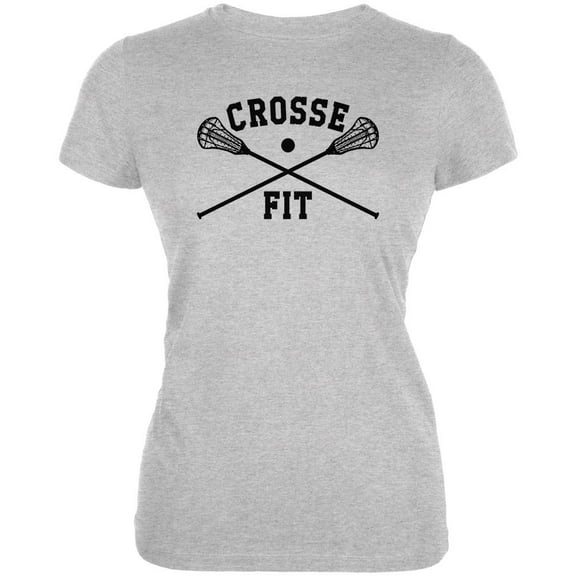 Lacrosse Crosse Fit Juniors Soft T Shirt Heather SM