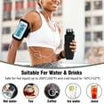 thumbnail image 6 of KEMIER Collapsible Water Bottles Leakproof Valve Reusable BPA Free Silicone Foldable Water Bottle for Sport Gym Camping Hiking Travel Sports Lightweight Durable 23.6oz 700ml（Black）, 6 of 7