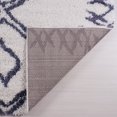 thumbnail image 4 of Ladole Rugs Grant Shaggy Casablanca Contemporary Abstract Big Runner Area Rug in Dark Gray White 2'7" x 9'10", 4 of 4