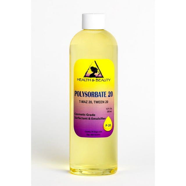 Polysorbate 20 t-maz 20 tween 20 solubilizer surfactant & emulsifier pure 24 oz