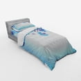 thumbnail image 3 of Ambesonne Flower Bedding Set 4 Pcs, Orchids Nature, Queen, Blue and Purple, 3 of 3