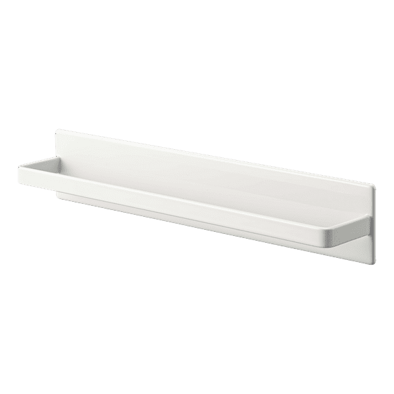 Yamazaki Home Magnetic Kitchen Towel Hanger, Steel, Holds 3 lbs - L 1.77 x W 11.02 x H 1.97 inches White