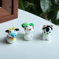 thumbnail image 6 of 2cm Zodiac Figurine Mini Cute Desktop Decor Glass Craft Cartoon Chinese Zodiac Animal Model Ornament Living Room Decoration, 6 of 6
