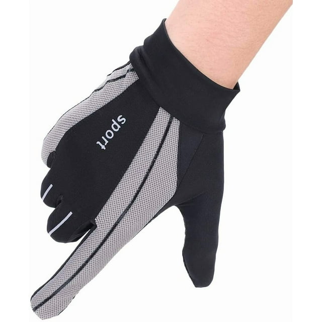 HUGFEGWE Summer Driving Gloves Men Anti-UV Protection Sunscreen Touchscreen Cooling Mesh Breathable Gloves Cycling Riding Full Palm Sport Non-Slip Grip Motorcycle Golf Mittens CJB91-106786