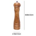 thumbnail image 3 of Manual Solid Wood Antique Color Pepper Black Pepper Grinder Seasoning Bottle Ceramic Core Pepper Mill Spice Container Set Seasoning Box,Spice Jar,Herb Container,Kitchen Storage,Salt Pepper Jar,Glass, 3 of 8