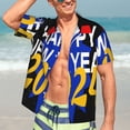 thumbnail image 7 of Disketp Hawaiian Shirts For Men,Happy New Year 2024 Print Mens Casual Short Sleeve Button Down Shirts Beach Shirt, 7 of 7