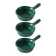 thumbnail image 4 of Plato para salsa, recipiente para condimentos, platos de aperitivos japoneses de porcelana con asa Pequeño verde oscuro, 4 of 9