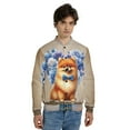 thumbnail image 4 of Pomeranian Proud Dad Happy Father's Day All Over Print 3D Baseball Jacket Pom Dog Lover Gifts Bomber Jacket Softball - 02008, 4 of 6