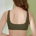 thumbnail image 3 of Fabrcox Seamless Sports Bras for Women No Underwire Lightweight Underwear Comfy Everyday Sleeping Basic Wireless Bras Army Green 34, 3 of 5