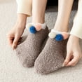 thumbnail image 4 of Women Cozy Super Soft Low Cut with Grippers Lounge Socks, 4 of 10