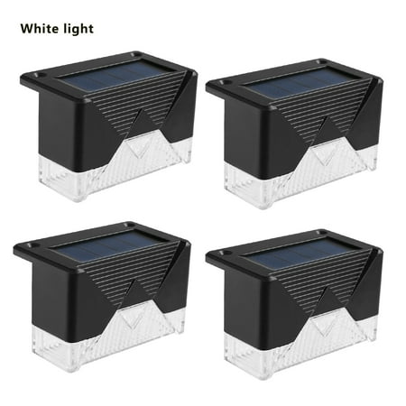 

4pcs Stair Garden Light 5W LED Solar Power Induction Yard Art Light IP65 Waterproof Decoration Lamp