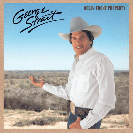 George Strait - Ocean Front Property Exclusive ROTM Club Edition Am I Blue Color Vinyl LP Record