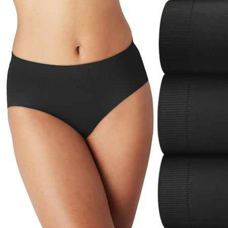 Women's Bali® Comfort Revolution® 3-Pack Modern Seamless Brief Panties DFMSB3 Color: Black Black Black Size: 5