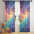 thumbnail image 5 of Blackout Kids Curtains,Colorful Tie Dye Nebula Pattern Childrens Insulated Curtains Set Of 2,Bedroom Essentials,Toddler Room Decor 42"x84", 5 of 5