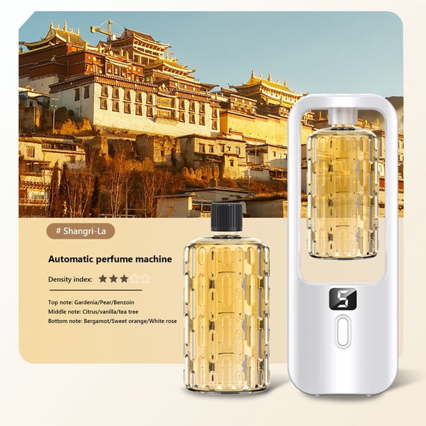 Máquina difusora automática de aromaterapia 50 ml - Humidificador silencioso para dormitorio con temporizador, función de rociado y ayuda para dormir - aleación de aluminio, cobertura de 41-60 m²