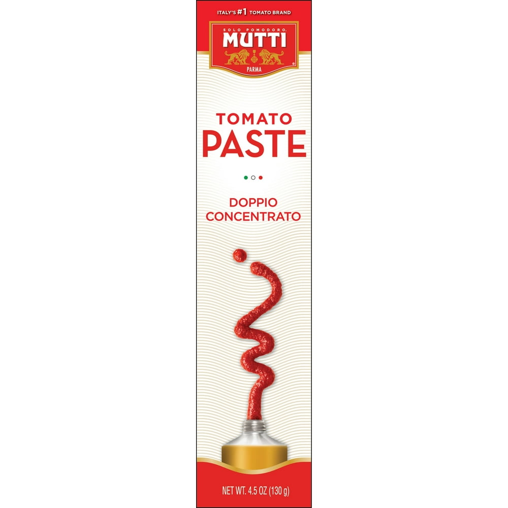 Mutti Tomato Paste Tube, 4.5 OZ (Pack of 12)