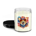 thumbnail image 2 of Patriotic Corgi Celebrates 4th of July Soy Wax Candle Welsh Corgi Dog Lover Gifts Idea 16oz White Vanilla Candle - 02009, 2 of 5